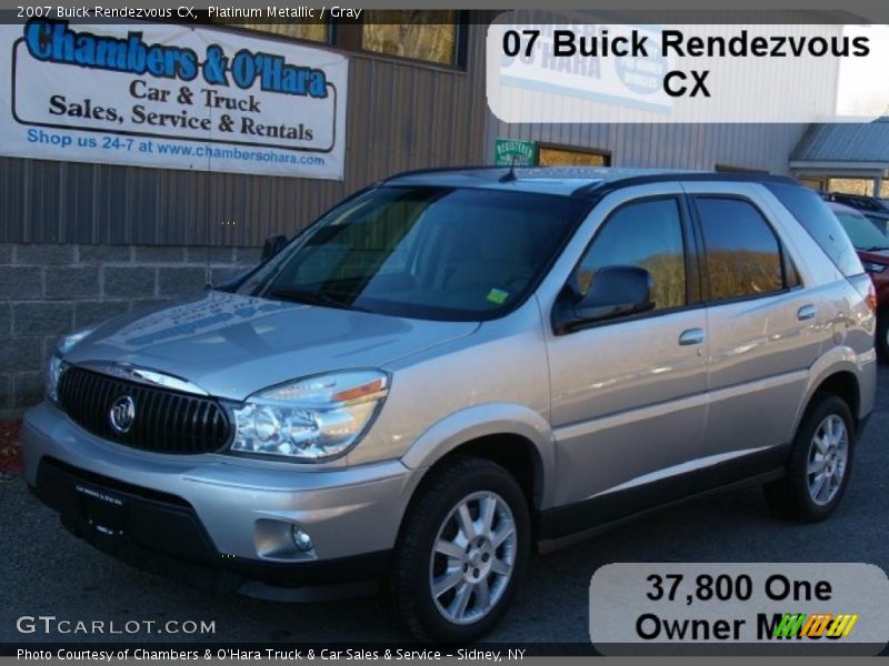Platinum Metallic / Gray 2007 Buick Rendezvous CX