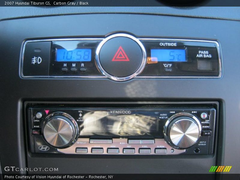 Carbon Gray / Black 2007 Hyundai Tiburon GS