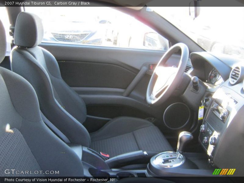 Carbon Gray / Black 2007 Hyundai Tiburon GS