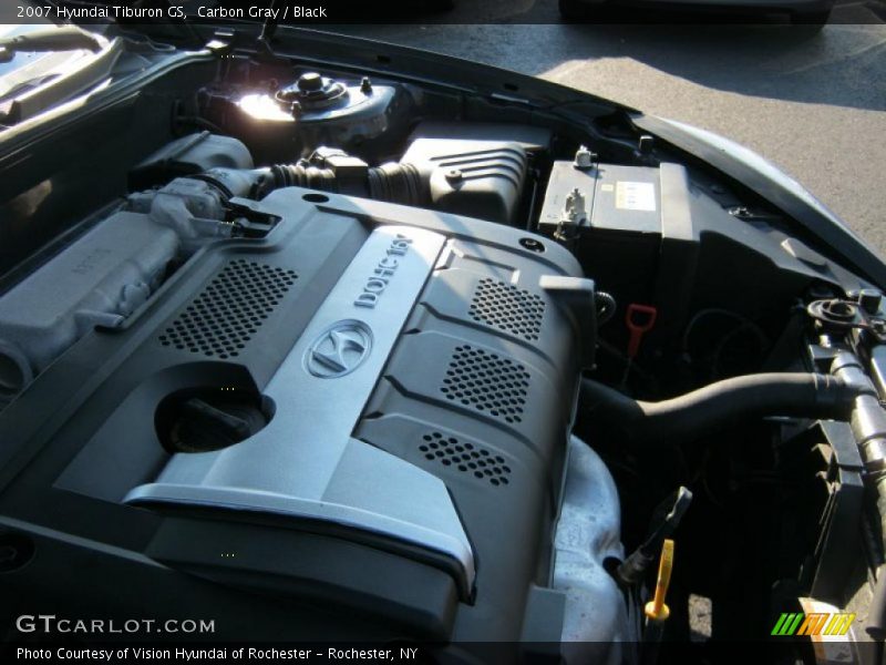 Carbon Gray / Black 2007 Hyundai Tiburon GS