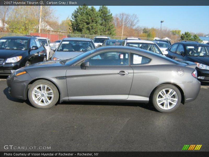 Carbon Gray / Black 2007 Hyundai Tiburon GS