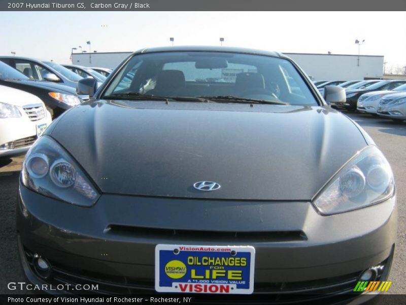 Carbon Gray / Black 2007 Hyundai Tiburon GS