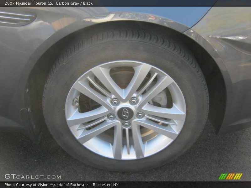Carbon Gray / Black 2007 Hyundai Tiburon GS