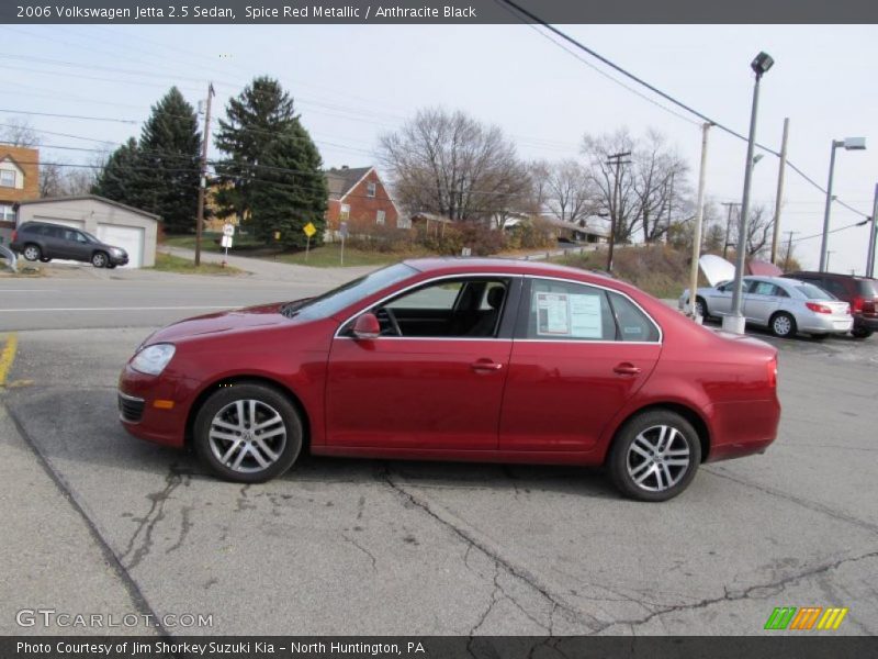 Spice Red Metallic / Anthracite Black 2006 Volkswagen Jetta 2.5 Sedan