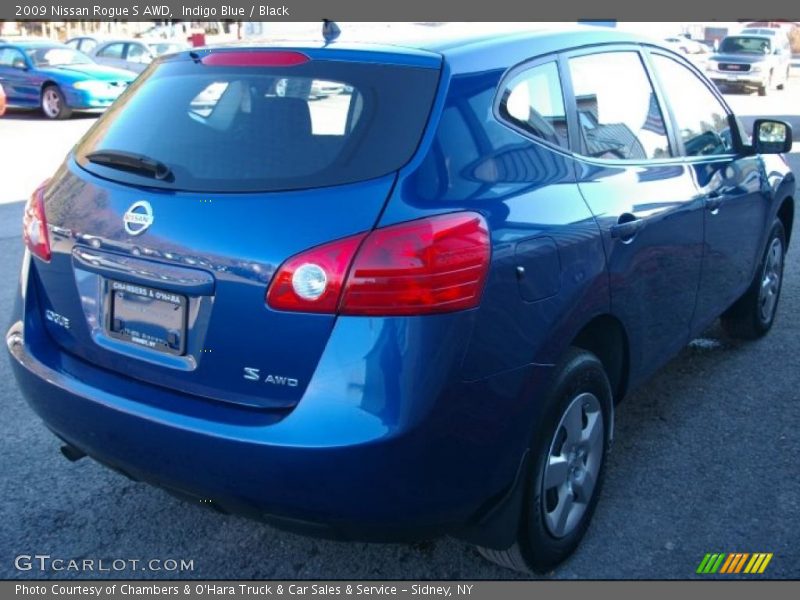 Indigo Blue / Black 2009 Nissan Rogue S AWD