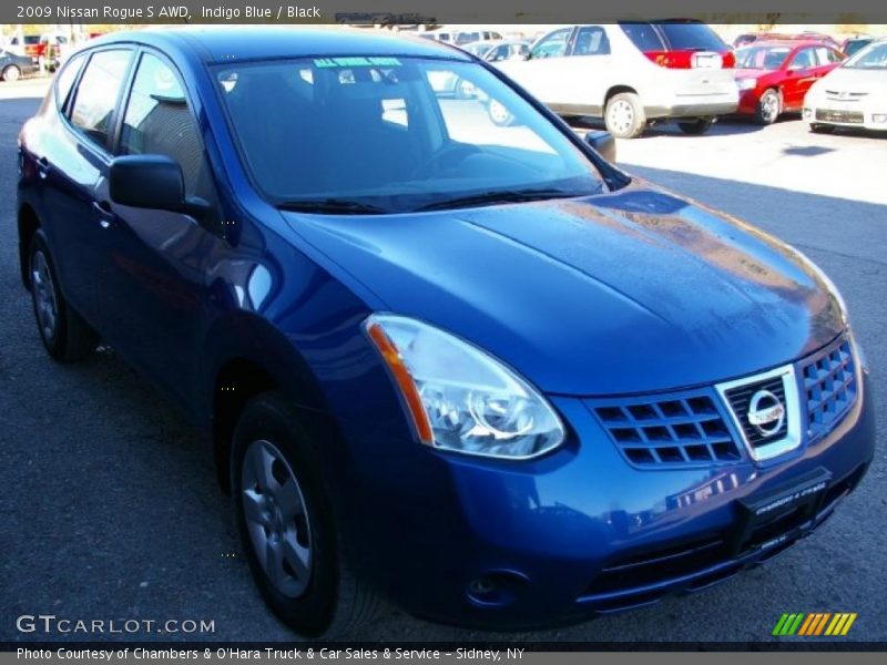 Indigo Blue / Black 2009 Nissan Rogue S AWD