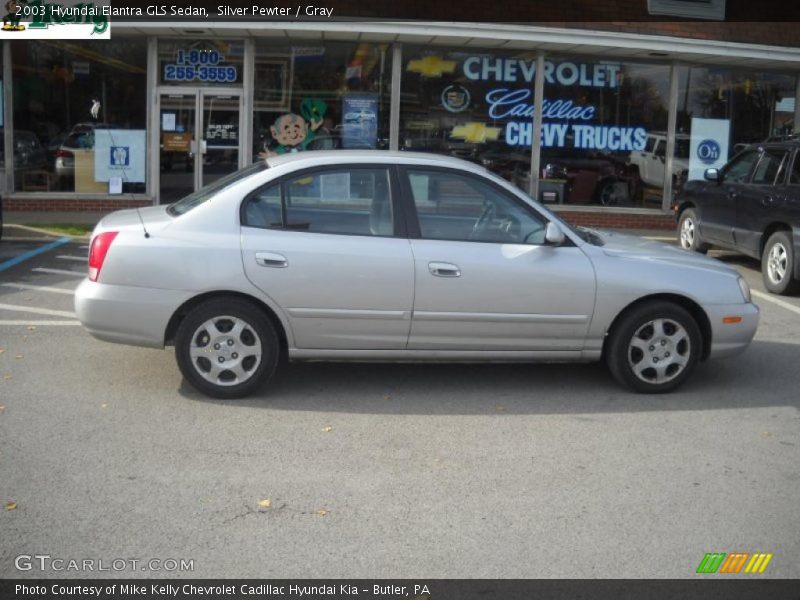 Silver Pewter / Gray 2003 Hyundai Elantra GLS Sedan