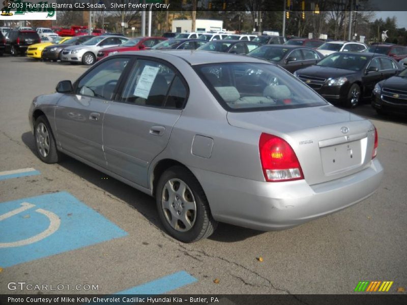 Silver Pewter / Gray 2003 Hyundai Elantra GLS Sedan