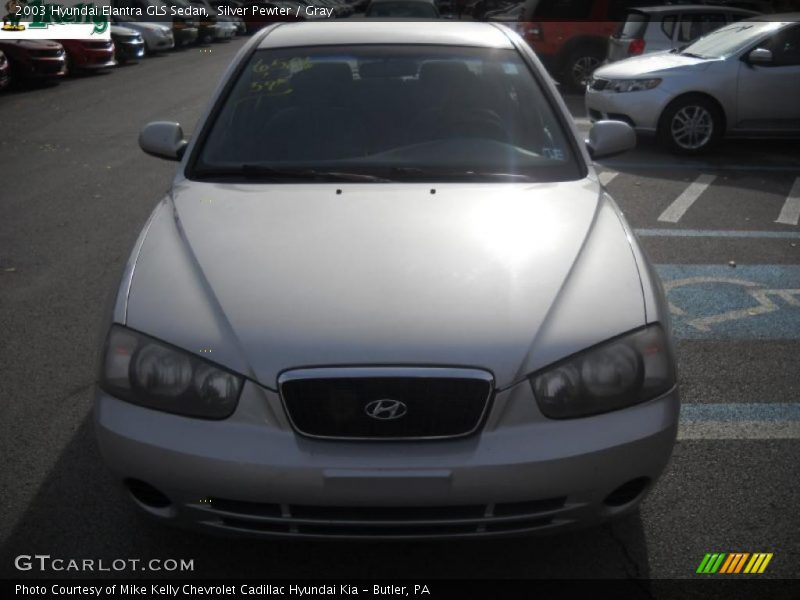 Silver Pewter / Gray 2003 Hyundai Elantra GLS Sedan