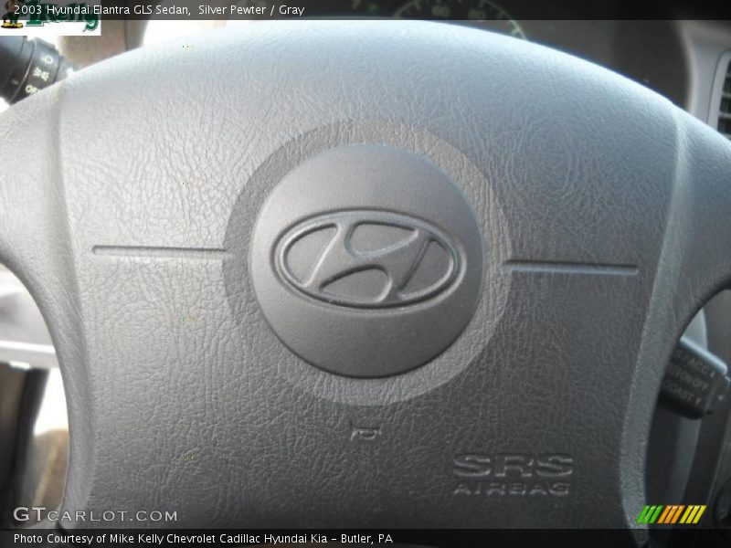 Silver Pewter / Gray 2003 Hyundai Elantra GLS Sedan
