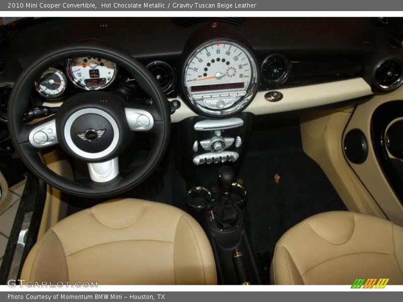 Hot Chocolate Metallic / Gravity Tuscan Beige Leather 2010 Mini Cooper Convertible