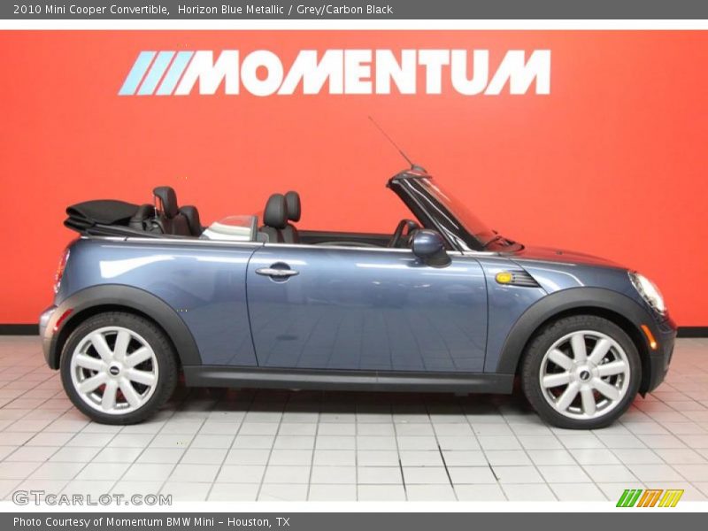 Horizon Blue Metallic / Grey/Carbon Black 2010 Mini Cooper Convertible