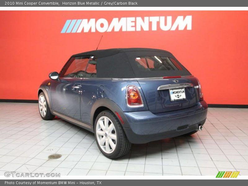 Horizon Blue Metallic / Grey/Carbon Black 2010 Mini Cooper Convertible