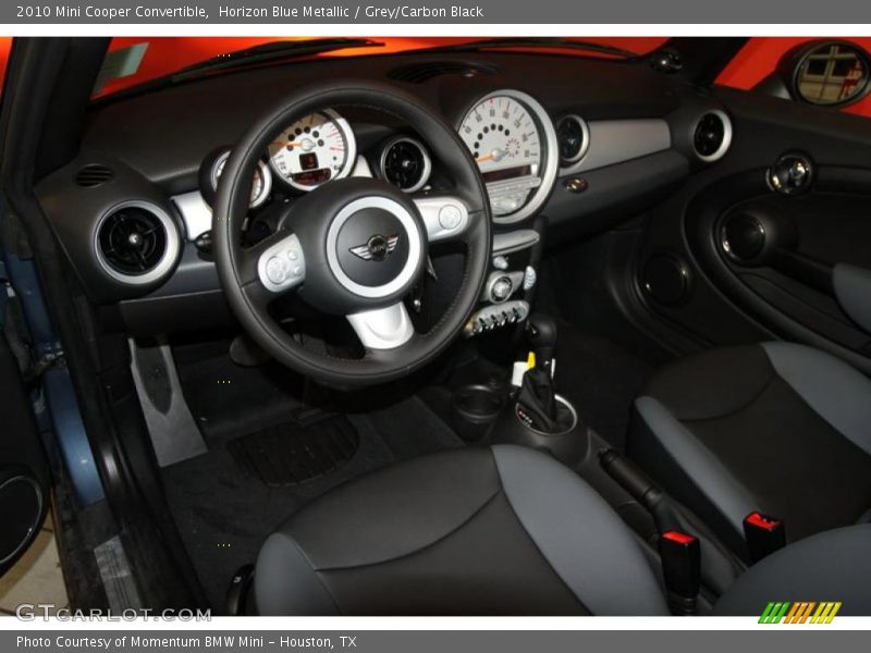 Horizon Blue Metallic / Grey/Carbon Black 2010 Mini Cooper Convertible
