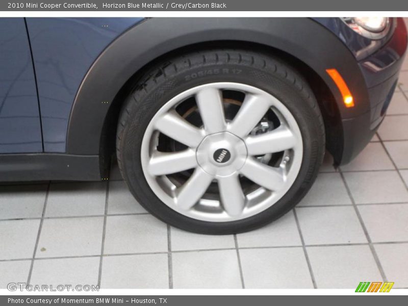 Horizon Blue Metallic / Grey/Carbon Black 2010 Mini Cooper Convertible