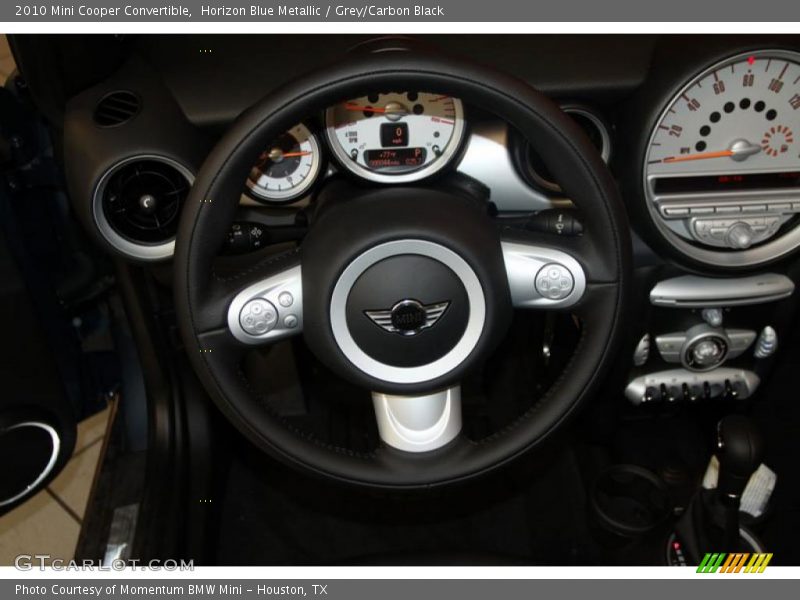 Horizon Blue Metallic / Grey/Carbon Black 2010 Mini Cooper Convertible