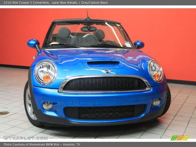 Laser Blue Metallic / Grey/Carbon Black 2010 Mini Cooper S Convertible