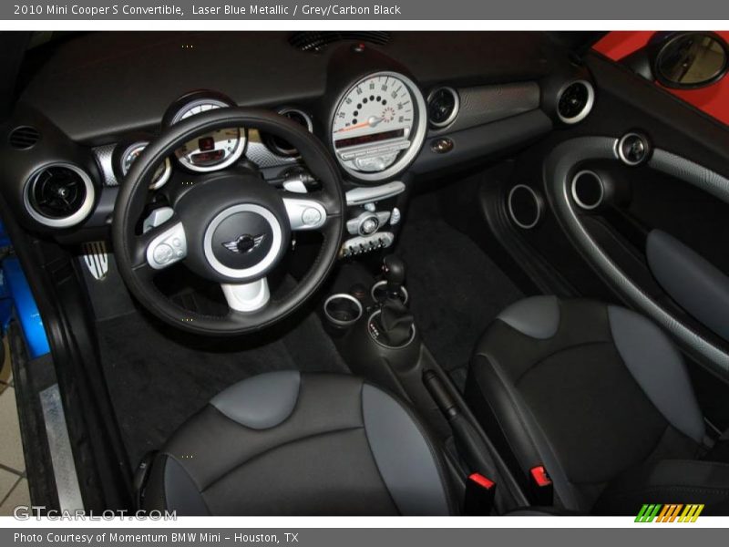 Laser Blue Metallic / Grey/Carbon Black 2010 Mini Cooper S Convertible