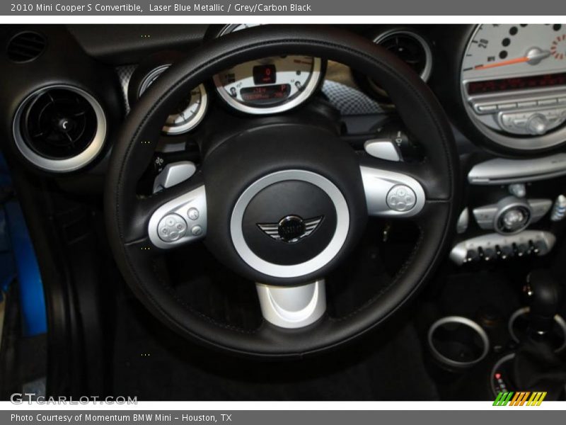 Laser Blue Metallic / Grey/Carbon Black 2010 Mini Cooper S Convertible