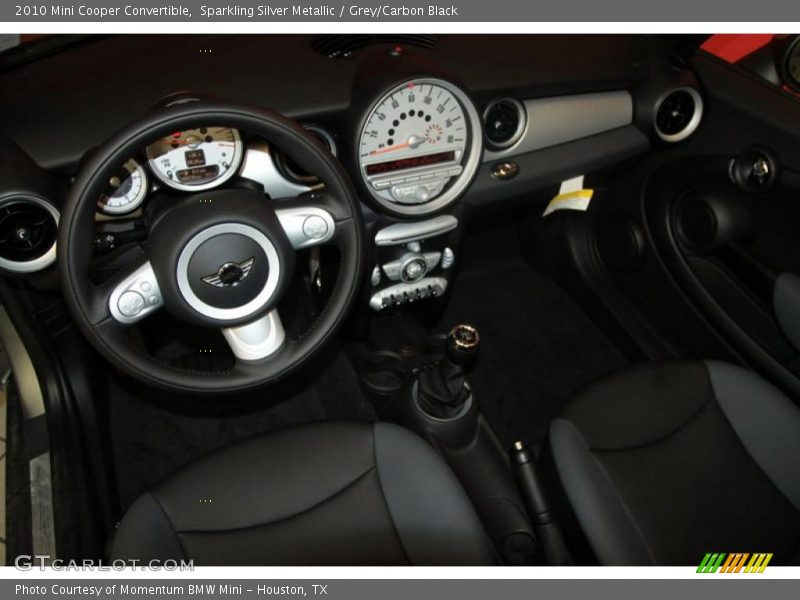 Sparkling Silver Metallic / Grey/Carbon Black 2010 Mini Cooper Convertible