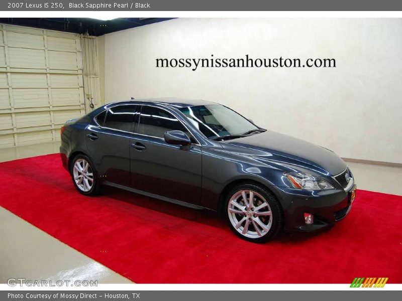 Black Sapphire Pearl / Black 2007 Lexus IS 250