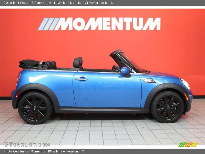 Laser Blue Metallic / Grey/Carbon Black 2010 Mini Cooper S Convertible
