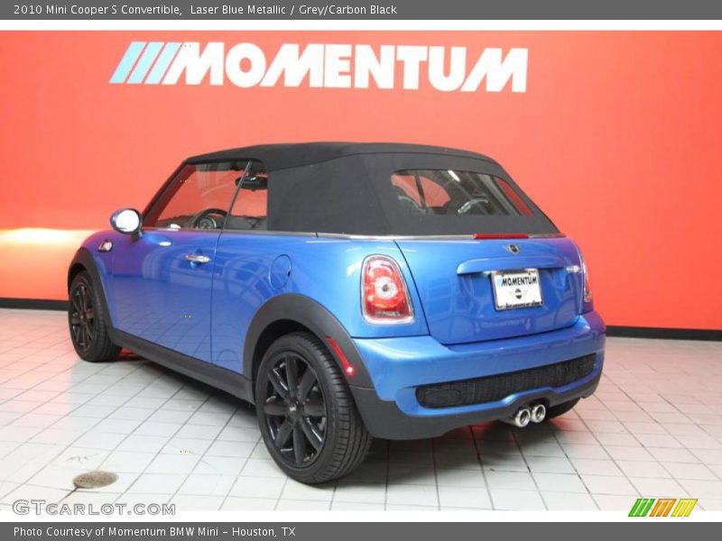 Laser Blue Metallic / Grey/Carbon Black 2010 Mini Cooper S Convertible