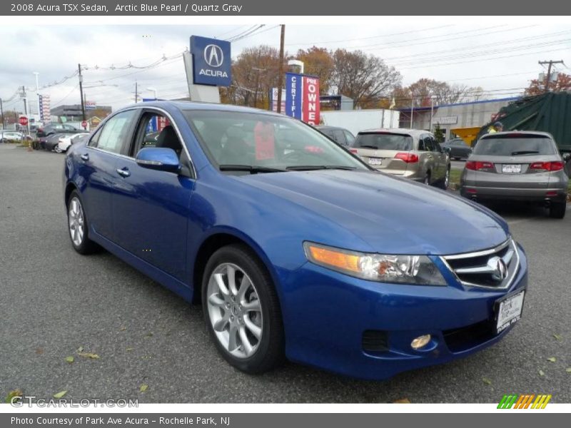 Arctic Blue Pearl / Quartz Gray 2008 Acura TSX Sedan