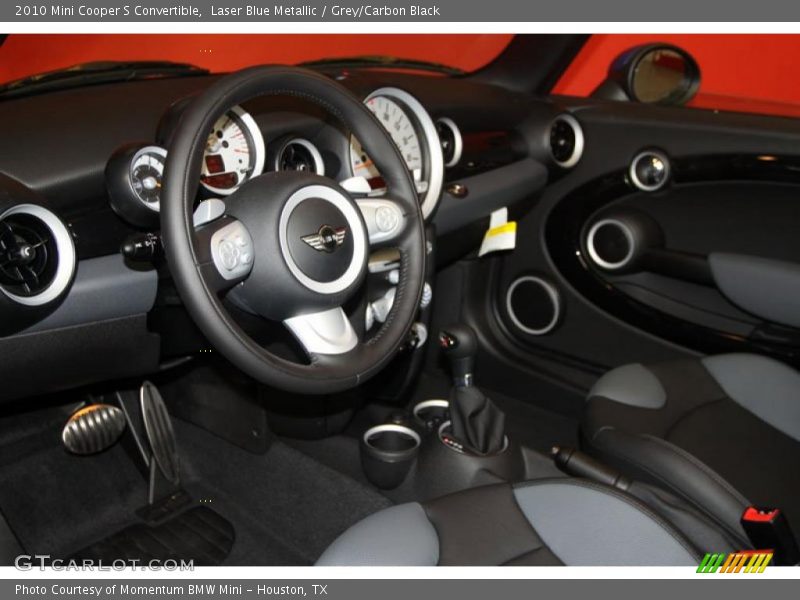 Laser Blue Metallic / Grey/Carbon Black 2010 Mini Cooper S Convertible