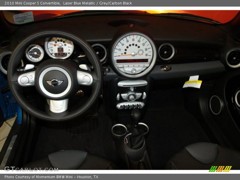 Laser Blue Metallic / Grey/Carbon Black 2010 Mini Cooper S Convertible