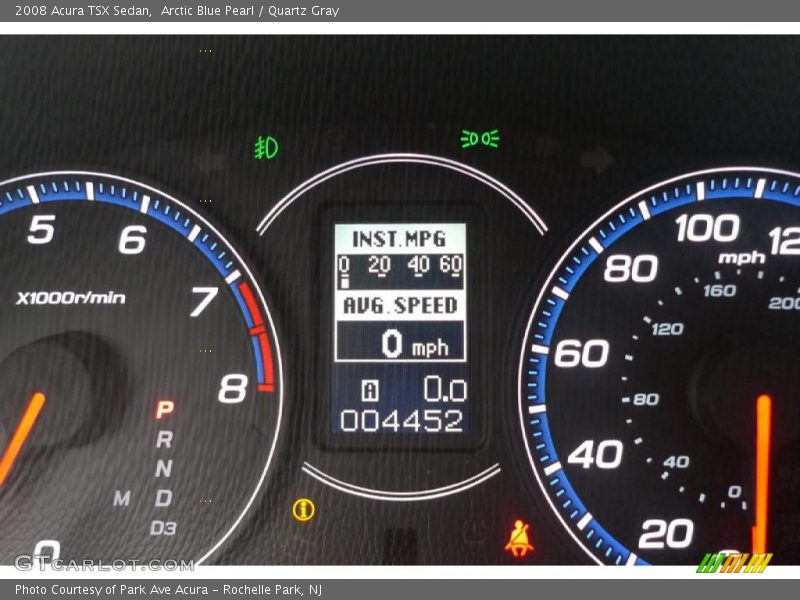 Arctic Blue Pearl / Quartz Gray 2008 Acura TSX Sedan