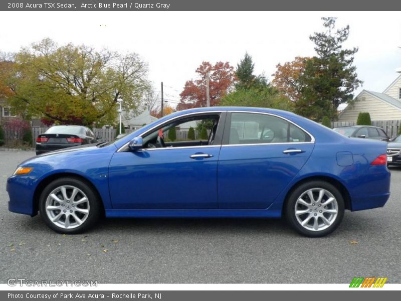 Arctic Blue Pearl / Quartz Gray 2008 Acura TSX Sedan