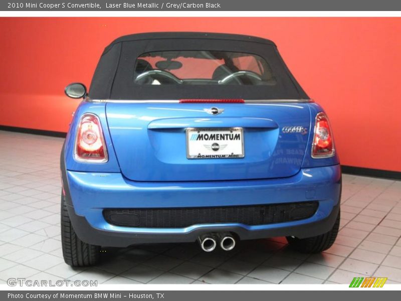 Laser Blue Metallic / Grey/Carbon Black 2010 Mini Cooper S Convertible