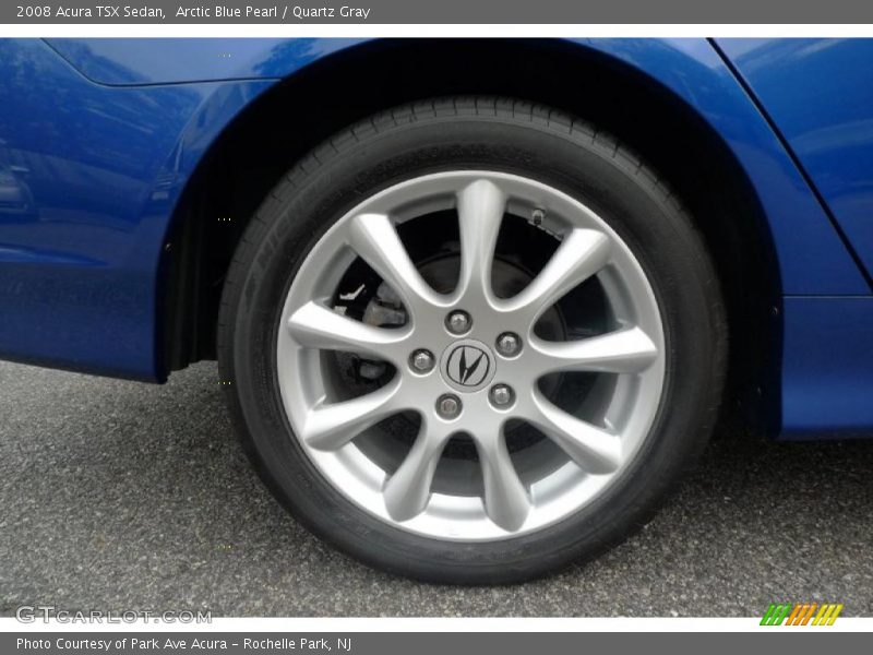 Arctic Blue Pearl / Quartz Gray 2008 Acura TSX Sedan