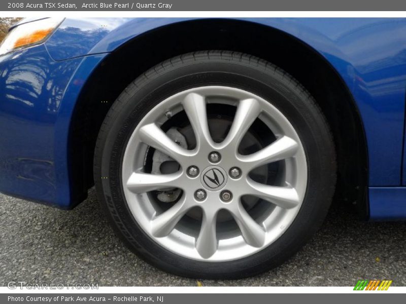 Arctic Blue Pearl / Quartz Gray 2008 Acura TSX Sedan