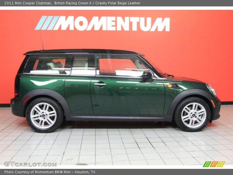 British Racing Green II / Gravity Polar Beige Leather 2011 Mini Cooper Clubman