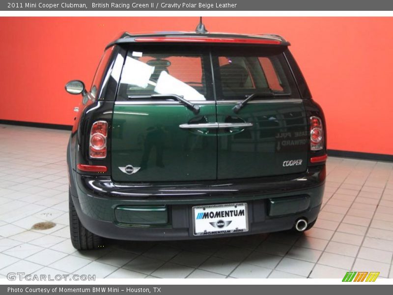 British Racing Green II / Gravity Polar Beige Leather 2011 Mini Cooper Clubman