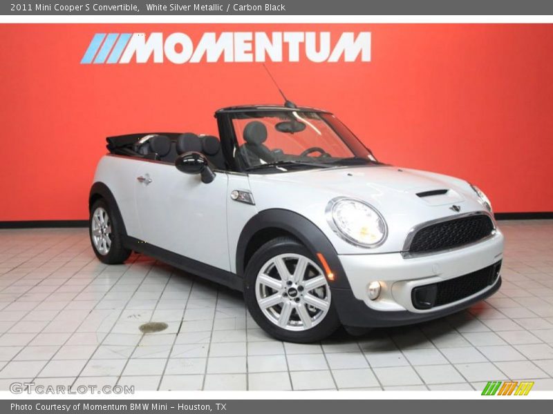 White Silver Metallic / Carbon Black 2011 Mini Cooper S Convertible