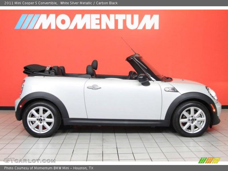 White Silver Metallic / Carbon Black 2011 Mini Cooper S Convertible