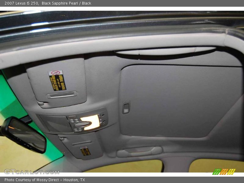 Black Sapphire Pearl / Black 2007 Lexus IS 250