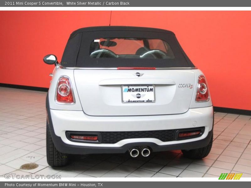 White Silver Metallic / Carbon Black 2011 Mini Cooper S Convertible