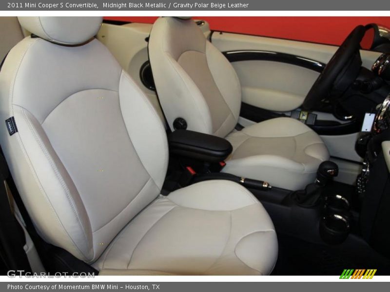 Midnight Black Metallic / Gravity Polar Beige Leather 2011 Mini Cooper S Convertible