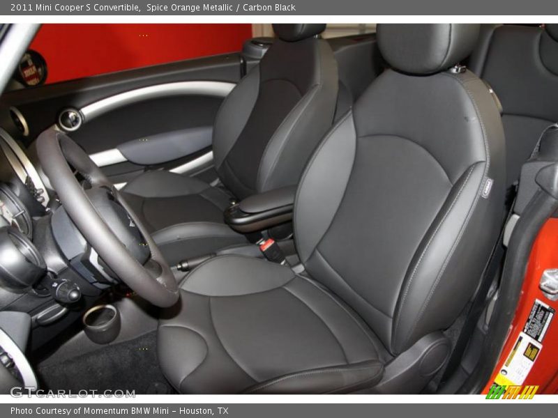 Spice Orange Metallic / Carbon Black 2011 Mini Cooper S Convertible