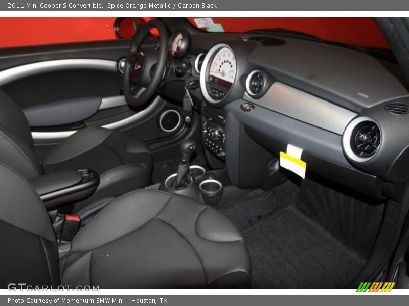 Spice Orange Metallic / Carbon Black 2011 Mini Cooper S Convertible