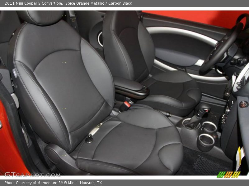 Spice Orange Metallic / Carbon Black 2011 Mini Cooper S Convertible