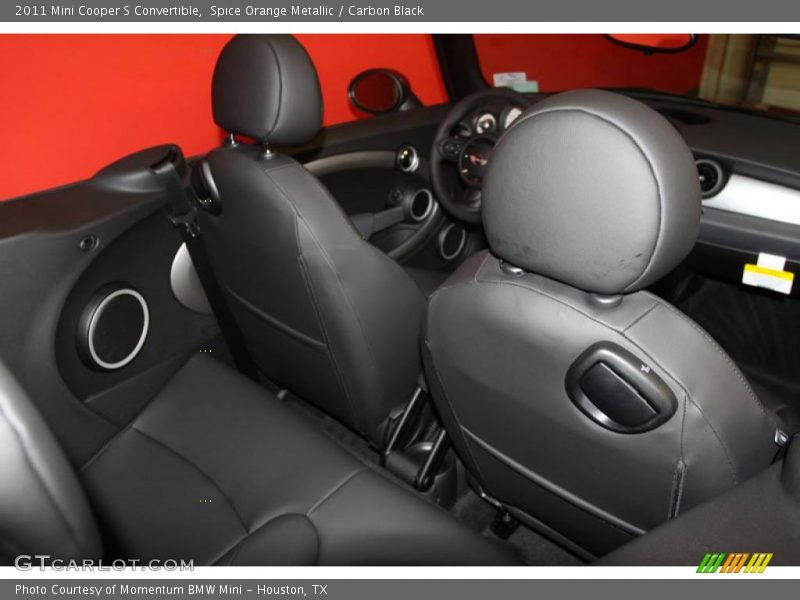 Spice Orange Metallic / Carbon Black 2011 Mini Cooper S Convertible
