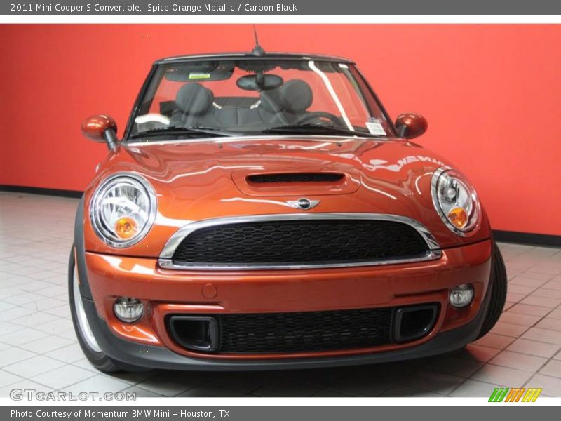 Spice Orange Metallic / Carbon Black 2011 Mini Cooper S Convertible