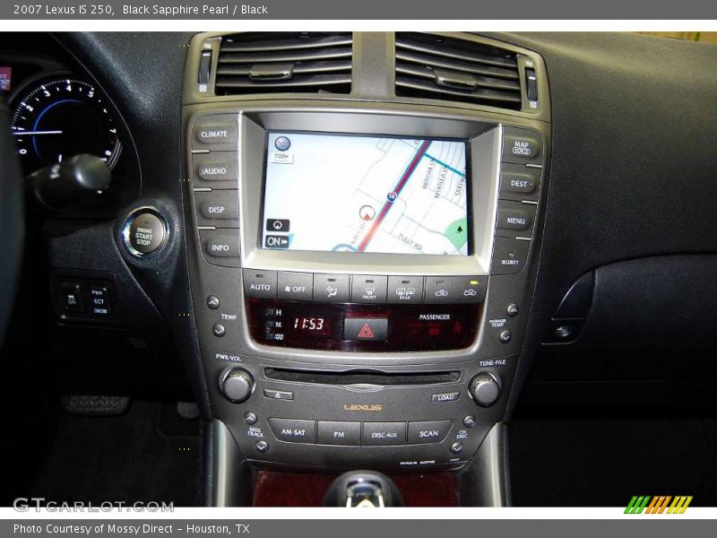 Black Sapphire Pearl / Black 2007 Lexus IS 250