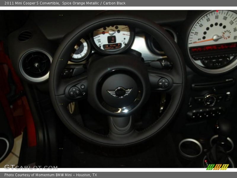 Spice Orange Metallic / Carbon Black 2011 Mini Cooper S Convertible