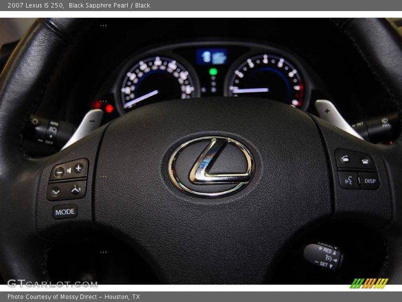 Black Sapphire Pearl / Black 2007 Lexus IS 250